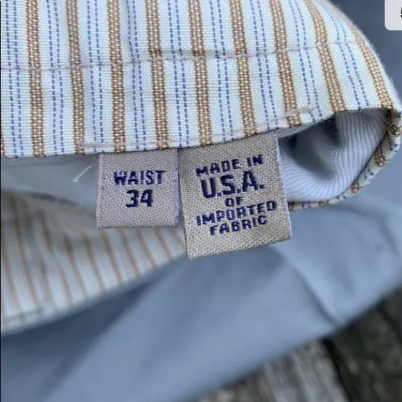 Bills Khakis NWOT Men's M2P 34x38 Gray Pleated Unhemmed Chinos #12402 USA - Picture 5 of 7